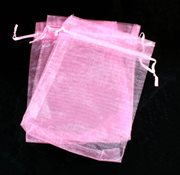 Organza - chiffonpose. 150 mm. Lys Pink. 10 stk.